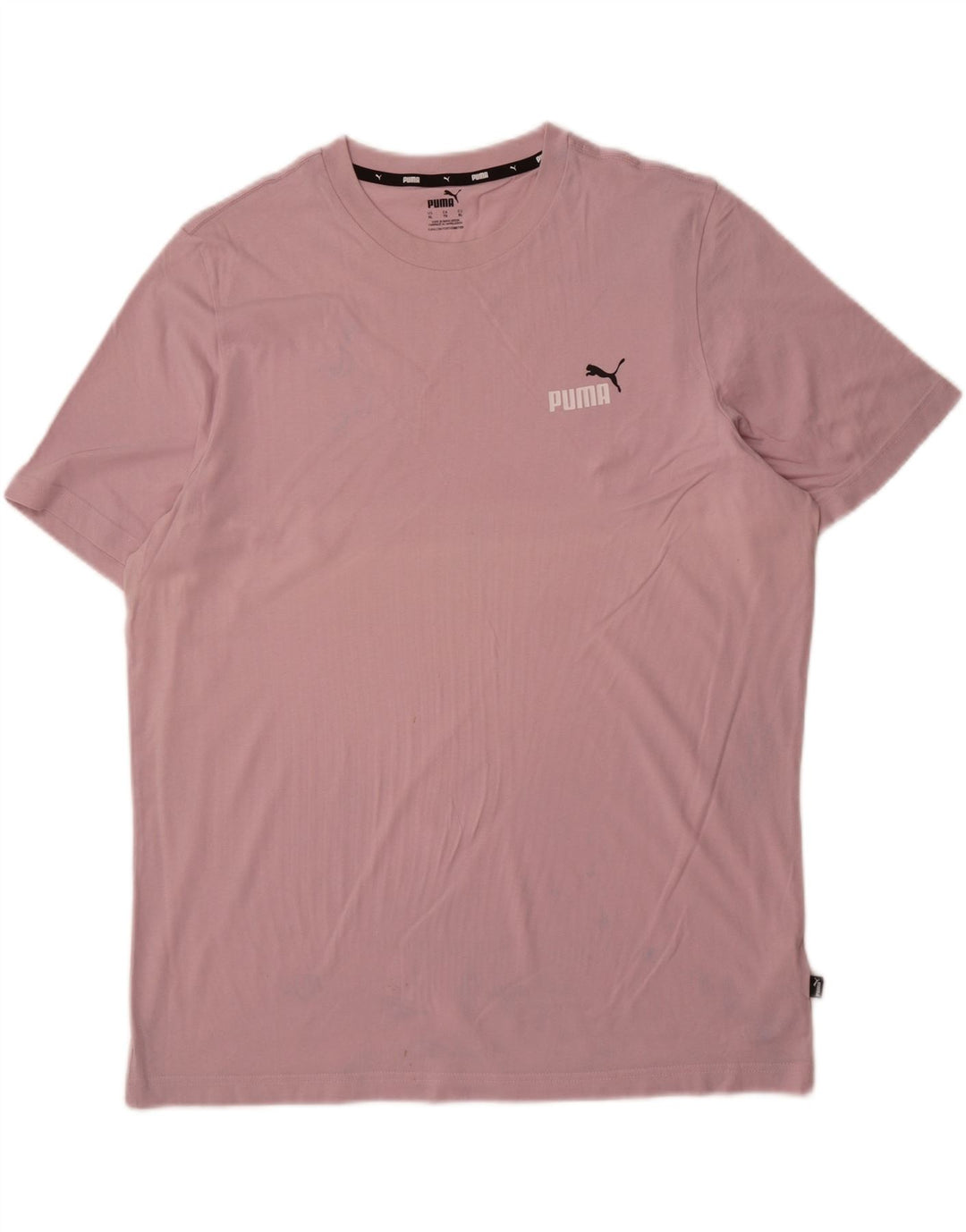 PUMA Mens T-Shirt Top XL Pink Cotton