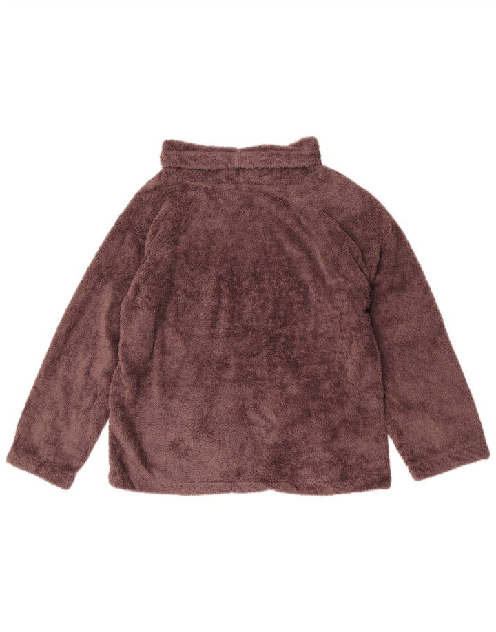 Marks & Spencer Dame Roll Neck Fleece Jumper UK 16/18 Stor Brun