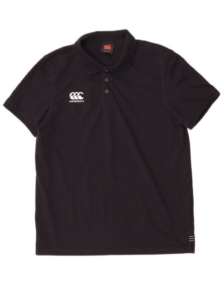 Canterbury Poloshirt til mænd Stor sort polyester