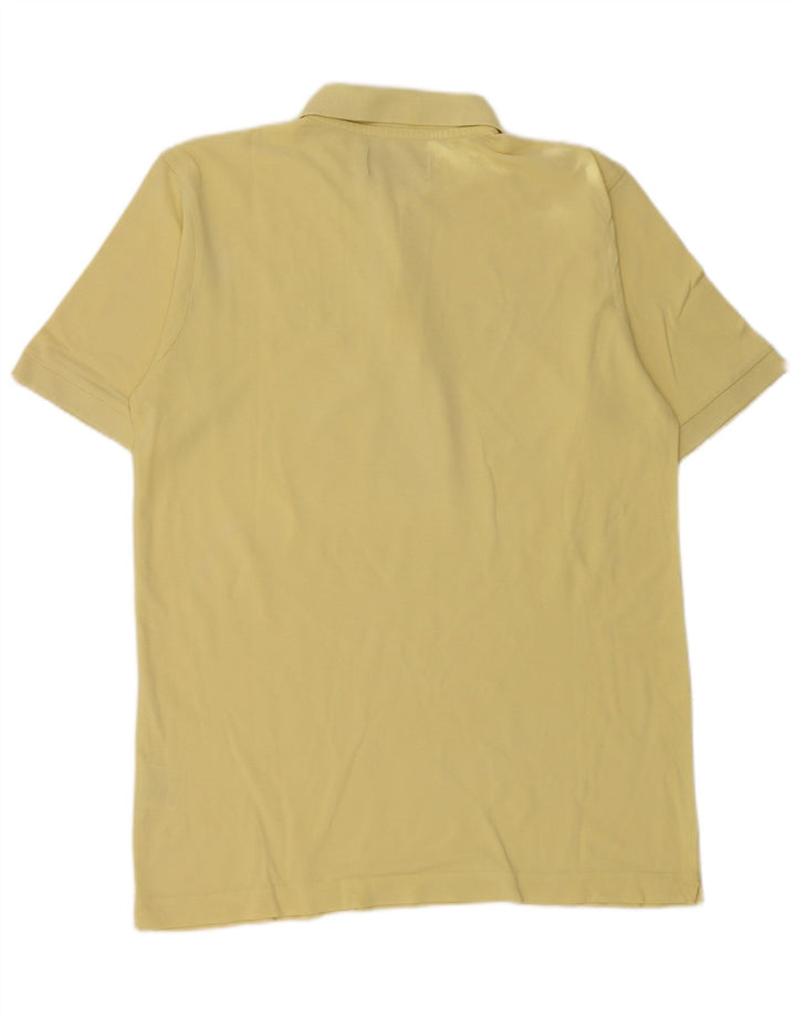 KAPPA Mens Polo Shirt Large Yellow Cotton