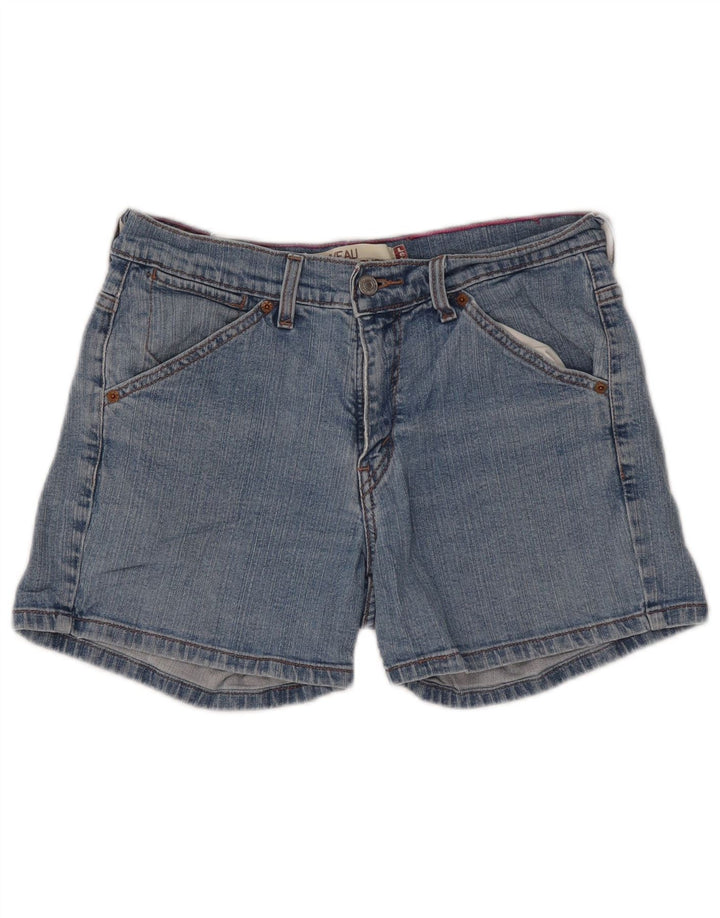 LEVI'S Dame 515 denimshorts med høj talje US 10 Large W30 Blå Bomuld