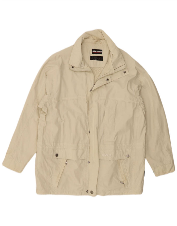 Klepper Herre Utility Jacket UK 40 Large Beige Cotton