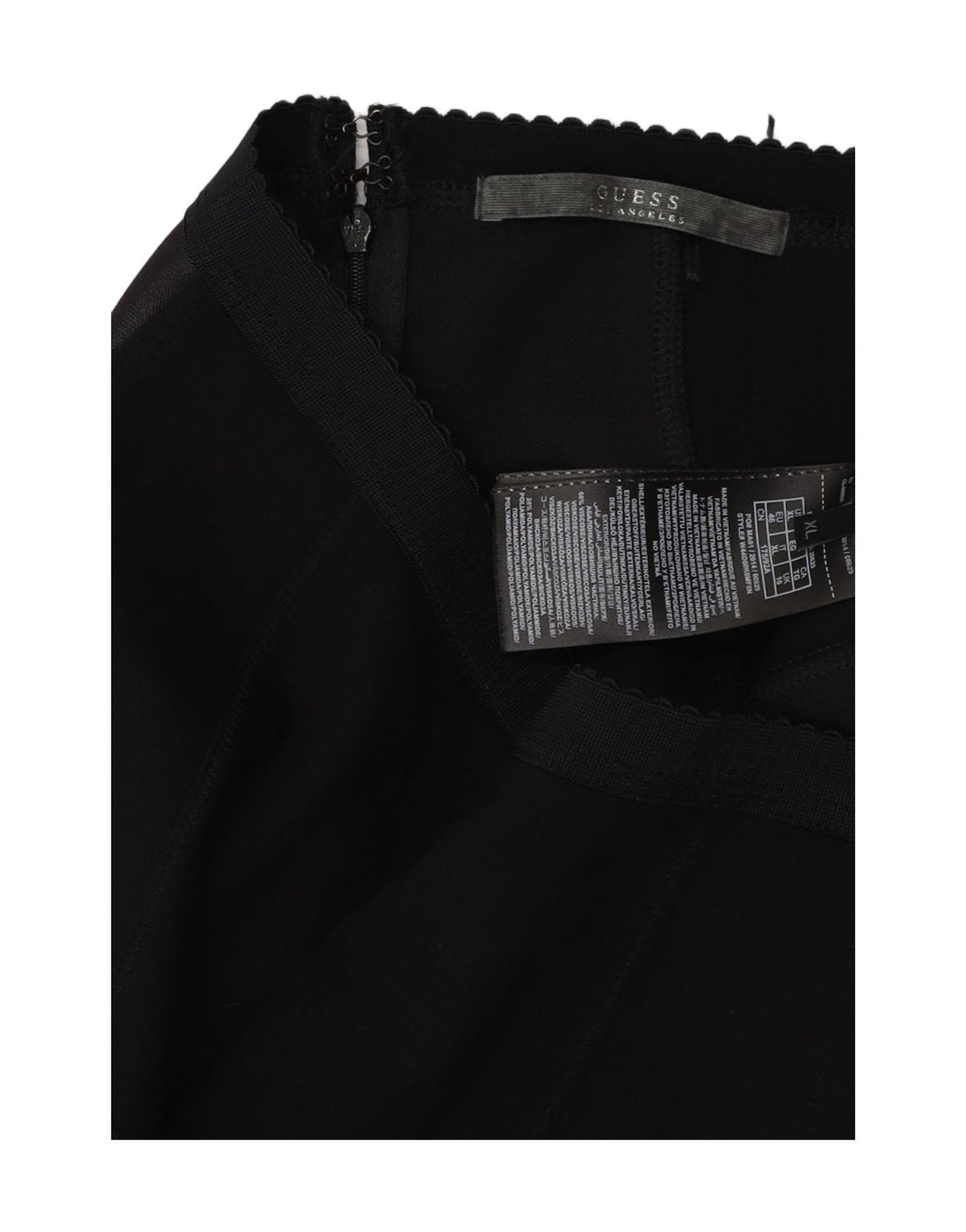 GUESS Pencilnederdel til kvinder UK 16 Large W36 Black Colourblock Viscose