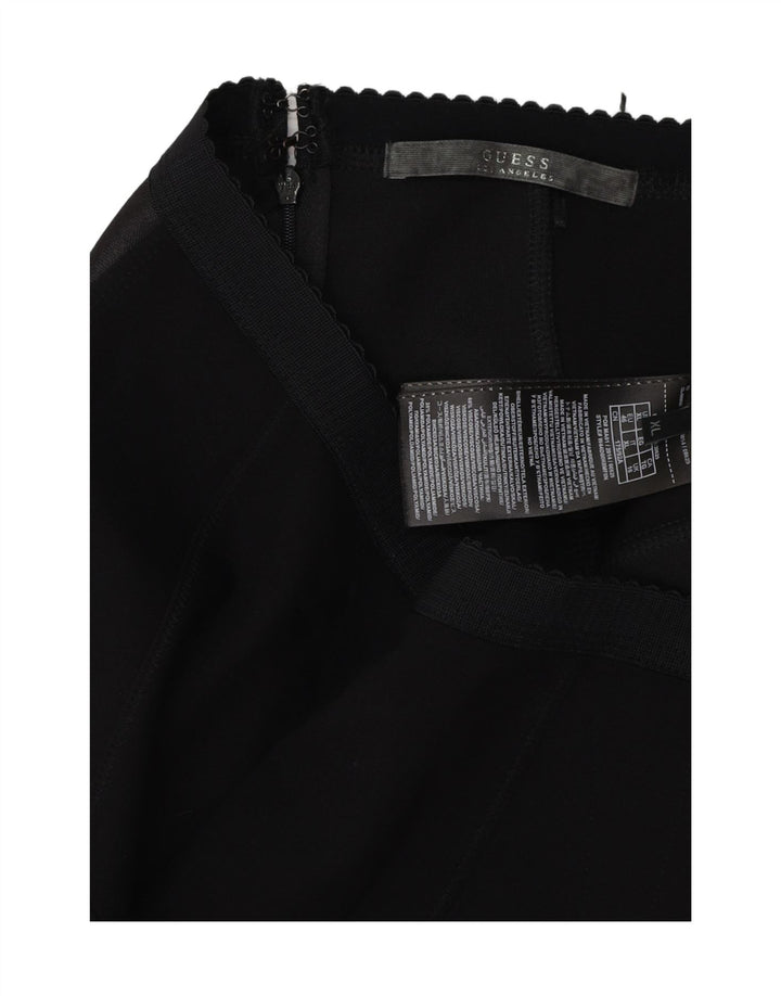 GUESS Pencilnederdel til kvinder UK 16 Large W36 Black Colourblock Viscose