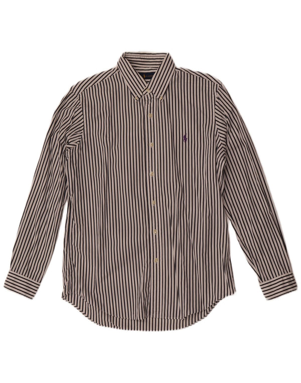 Ralph Lauren Herreskjorte Medium White Pinstripe Bomuld
