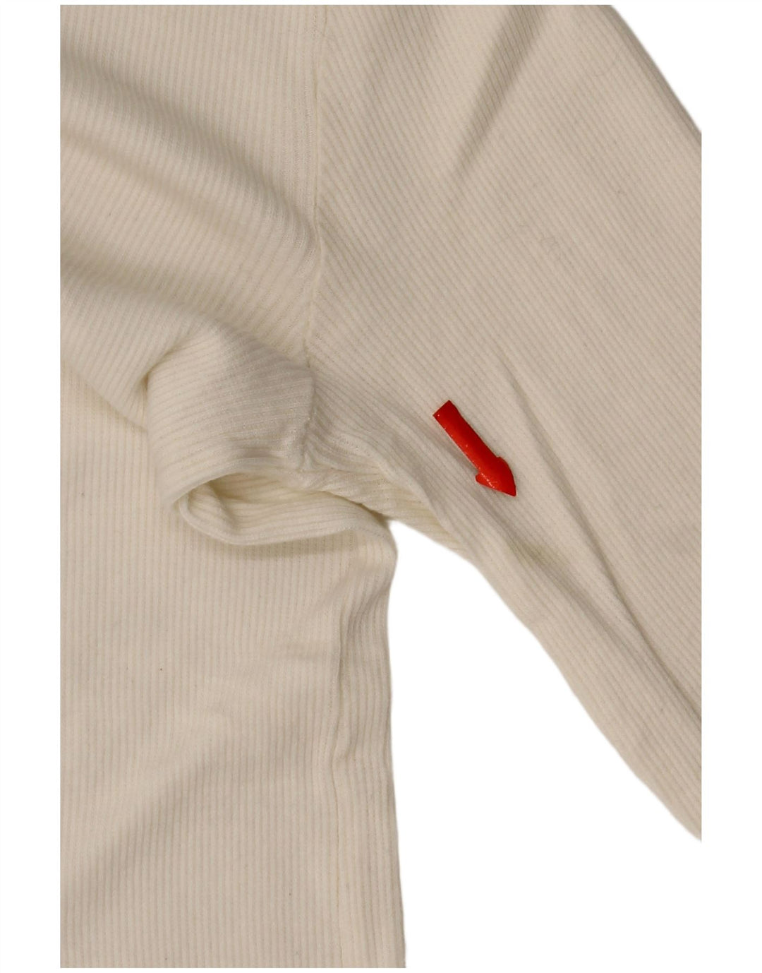 Zara Womens Crop Top Langærmet UK 8 Small White