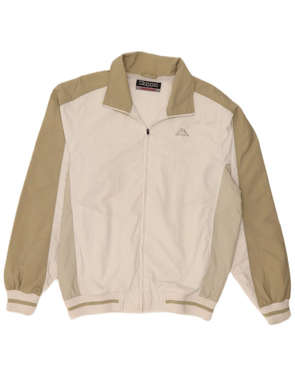 Kappa Træningsdragt til mænd Topjakke Medium Off White Colourblock Polyamid