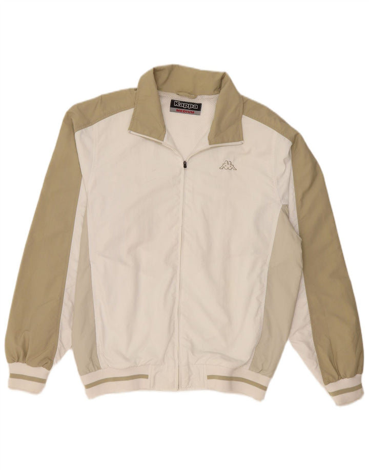Kappa Træningsdragt til mænd Topjakke Medium Off White Colourblock Polyamid
