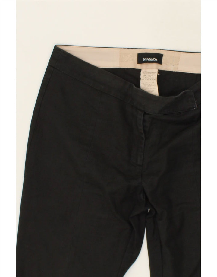 MAX & CO. Womens Casual Shorts UK 10 Small W30 Black Cotton Vintage Max & Co. and Second-Hand Max & Co. from Messina Hembry 