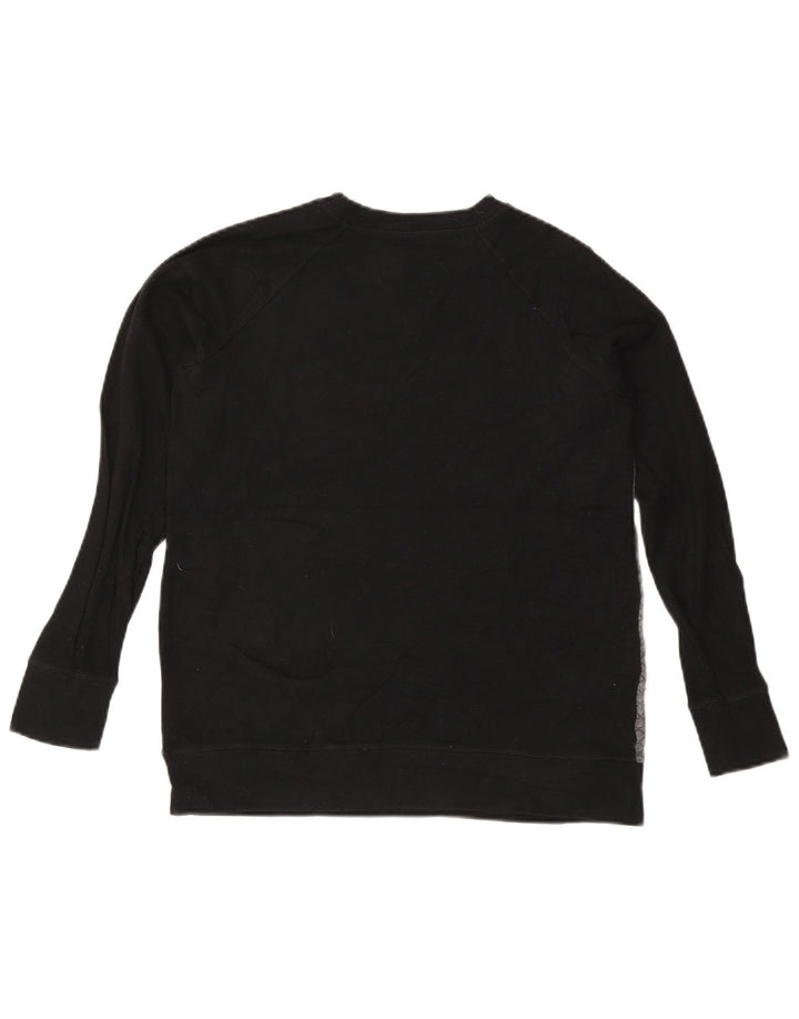 Eddie Bauer Dame Sweatshirt Jumper UK 14 Medium Grey Colourblock Bomuld