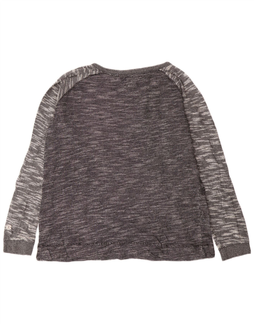 Champion Dame Top Langærmet UK 18 XL Grå Flecked Bomuld
