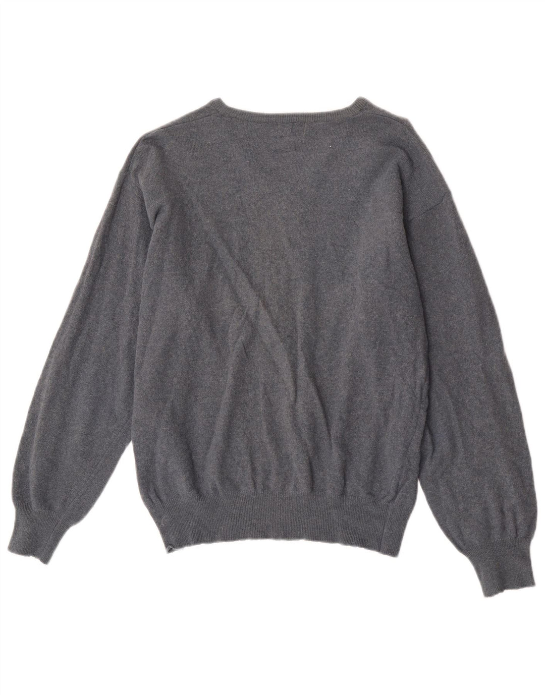 Kappa Dame V-hals sweater UK 14 Medium Navy Blue Uld