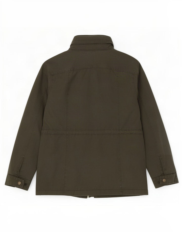 Fat Face kvinders vokset bomuldsjakke UK 14 Medium Khaki
