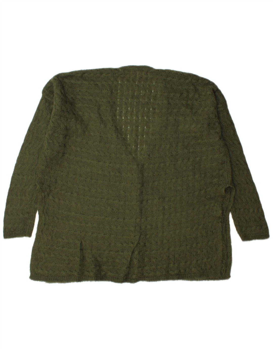 Zara Dame Oversized Cardigan Sweater UK 14 Medium Green