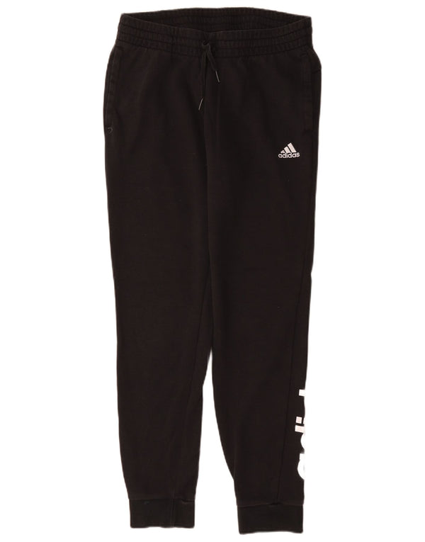 Adidas Womens Graphic Tracksuit Trousers Joggers UK 12/14 Medium Black
