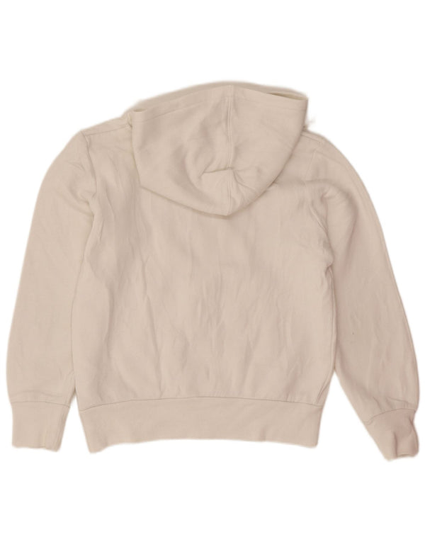 Levi's Girls Graphic Hoodie Jumper 9-10 Years White Cotton