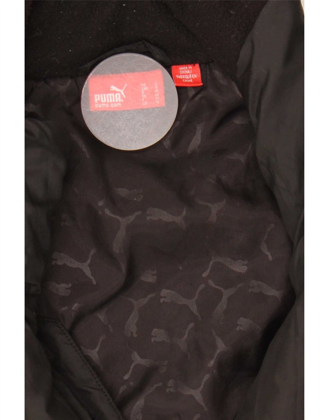Puma polstret jakke til kvinder UK 14 Large Black