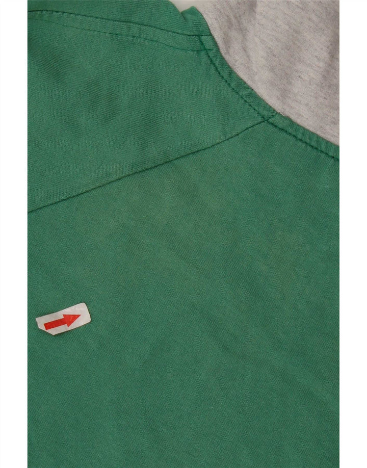 Campagnolo Sweatshirt med lynlås til mænd mellem grøn farveblok