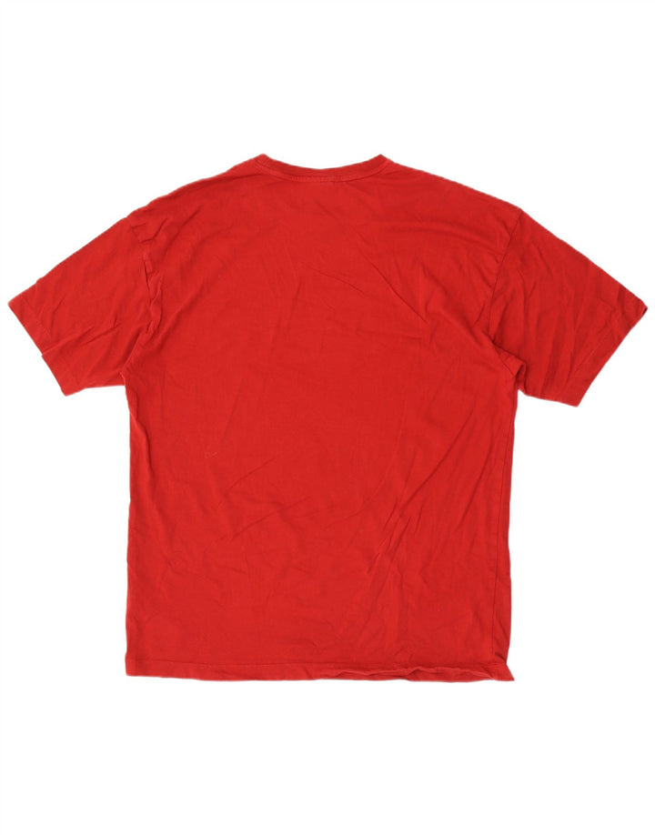 Lacoste Herre T-Shirt Top Størrelse 6 XL Rød Bomuld