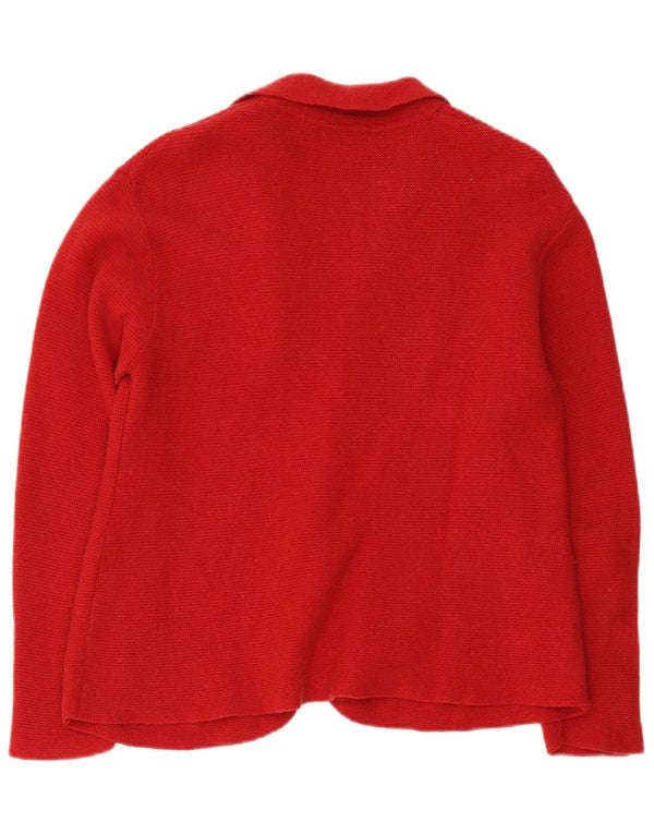 Dolomite Dame Cardigan Sweater UK 16 Large Red Wool