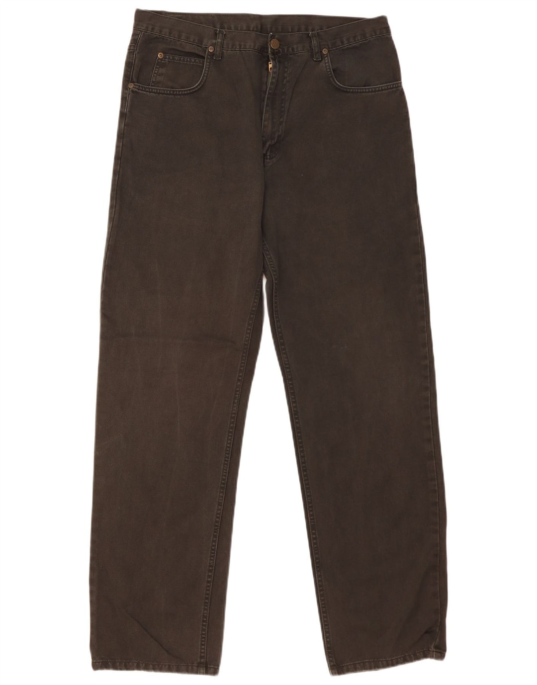 Lee Straight Jeans til mænd W34 L32 sort bomuld