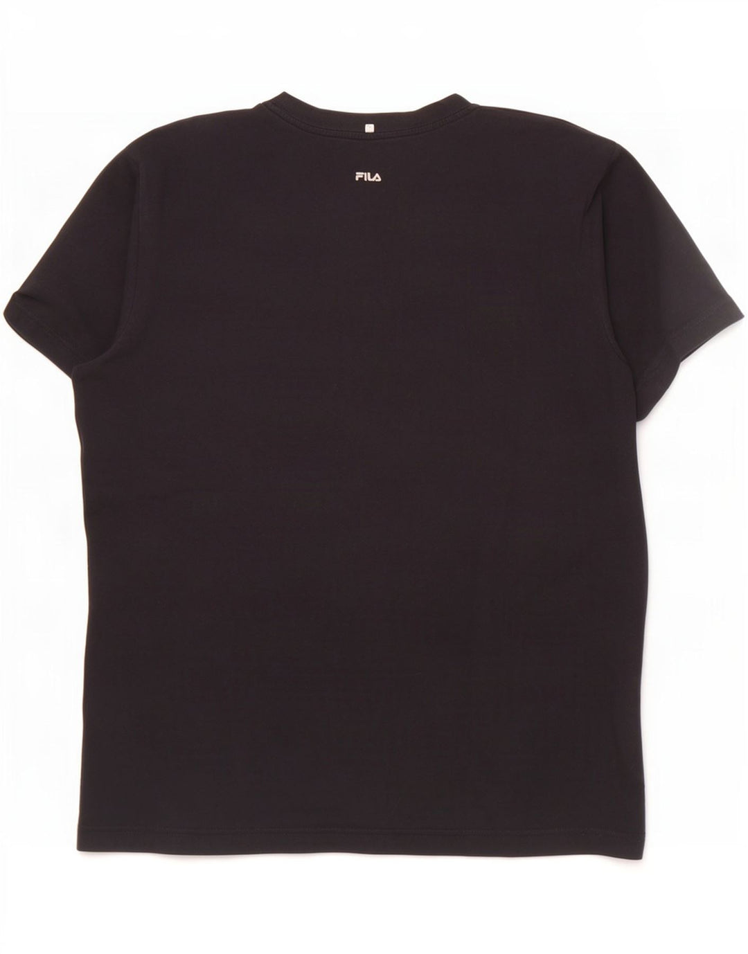 Fila Herre Grafisk T-Shirt Top Medium Sort Bomuld