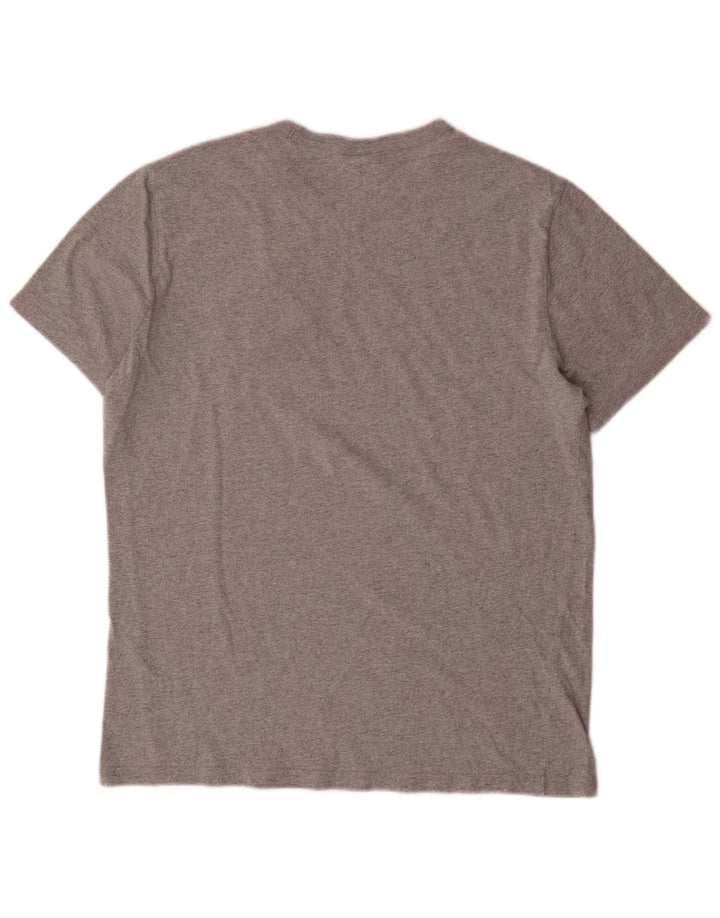 Champion Herre Grafisk T-Shirt Top Stor Grå Bomuld