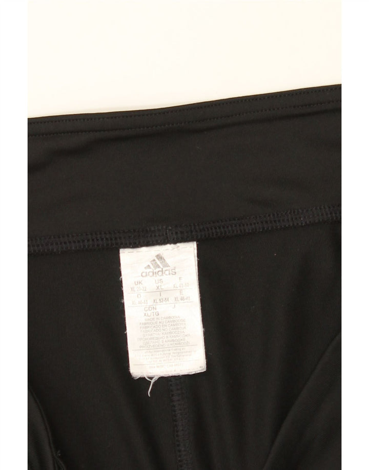 ADIDAS Womens Leggings UK 20/22 XL  Black Polyester Vintage Adidas and Second-Hand Adidas from Messina Hembry 