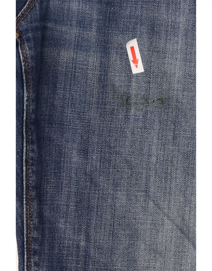 Tommy Hilfiger Herre Distressed Straight Jeans W32 L32 Blå Bomuld