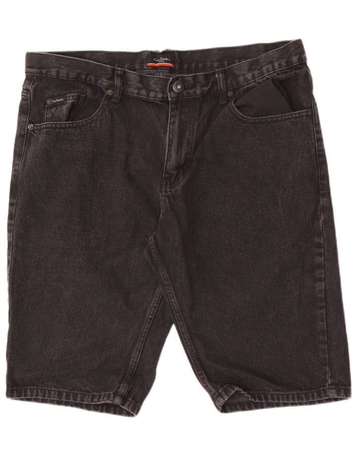 Pierre Cardin Herre denimshorts W36 Stor sort bomuld