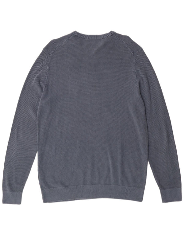 AERONAUTICA MILITARE Herre sweater med rund hals XL blå bomuld