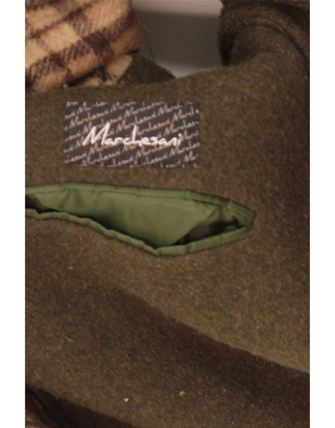 Vintage Herre Hooded Duffel Coat UK 42 XL Khaki