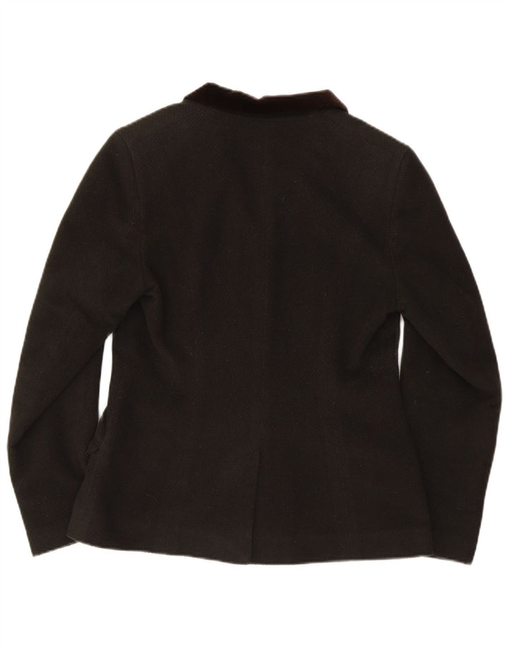 Luciano Barbera Dame 4-knaps blazerjakke IT 44 Medium Grøn Angora