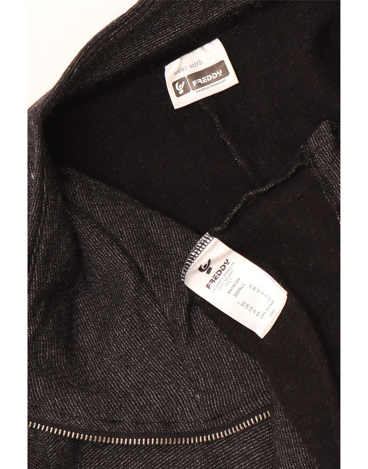 Freddy Womens Oversized træningsdragt Topjakke UK 10 Small Grey Bomuld