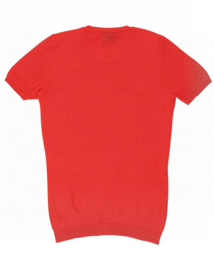 Falconeri Dame Bluse Top UK 8 Lille Pink Bomuld