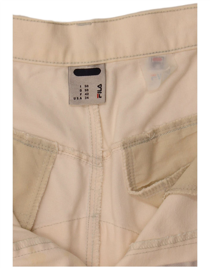 Fila Chino Shorts til mænd IT 50 Large W34 Off White