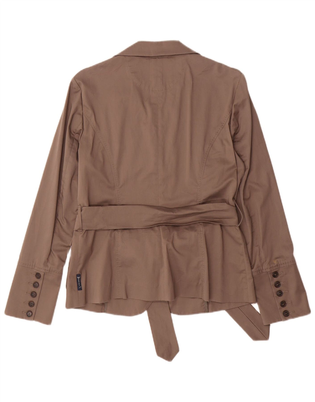 Armani Jeans Dame 3-knaps blazerjakke EU 44 XL Brun Bomuld