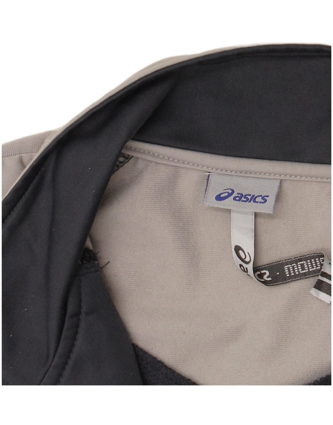 Asics træningsdragt topjakke til kvinder UK 14 Stor grå farveblok polyester
