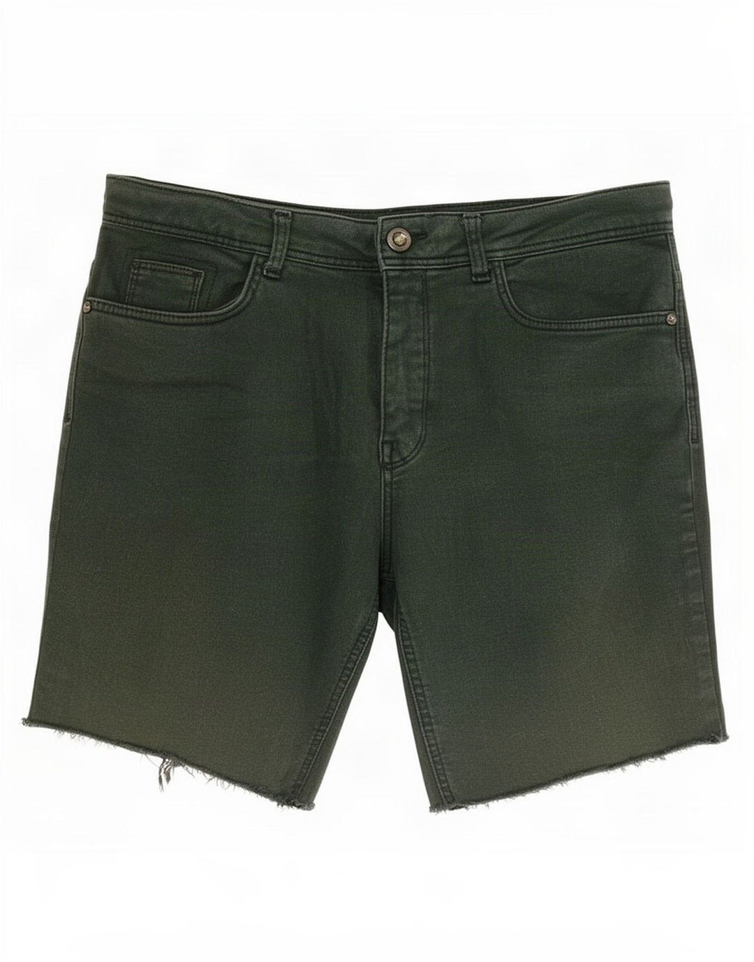 Zara Dame Denim Shorts EU 40 Medium W30 Grøn