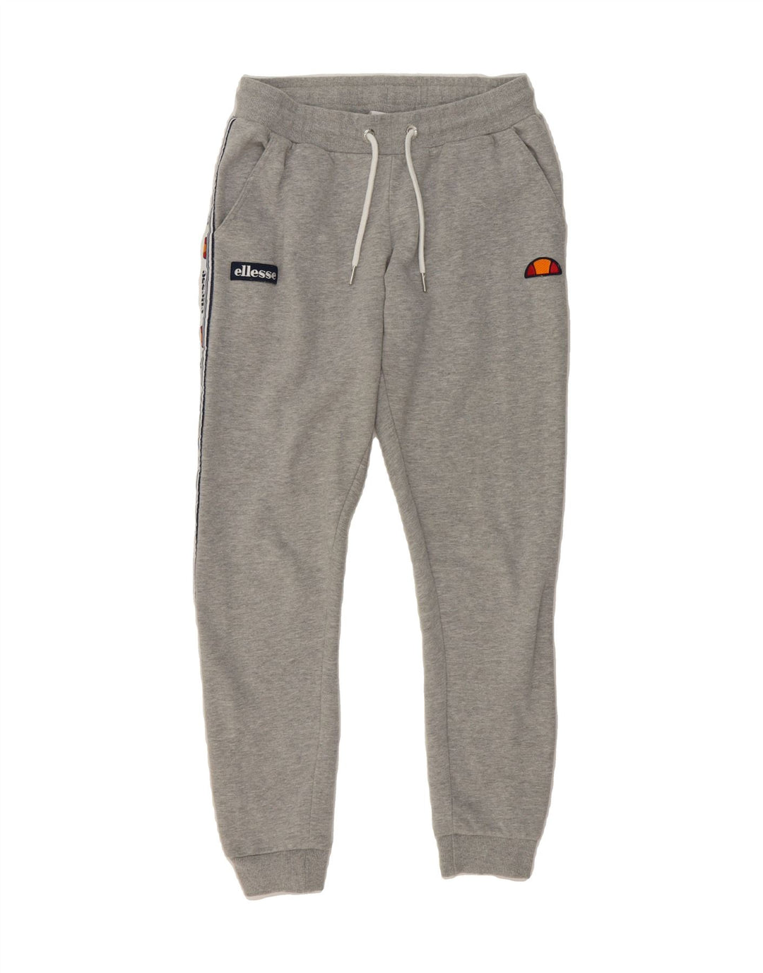 ELLESSE Womens Tracksuit Trousers Joggers UK 8 Small Grey Colourblock Vintage Ellesse and Second-Hand Ellesse from Messina Hembry 