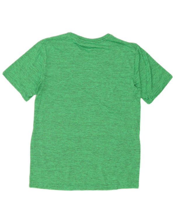 Nike Herre Dri Fit T-shirt Top Medium Green Flecked Polyester