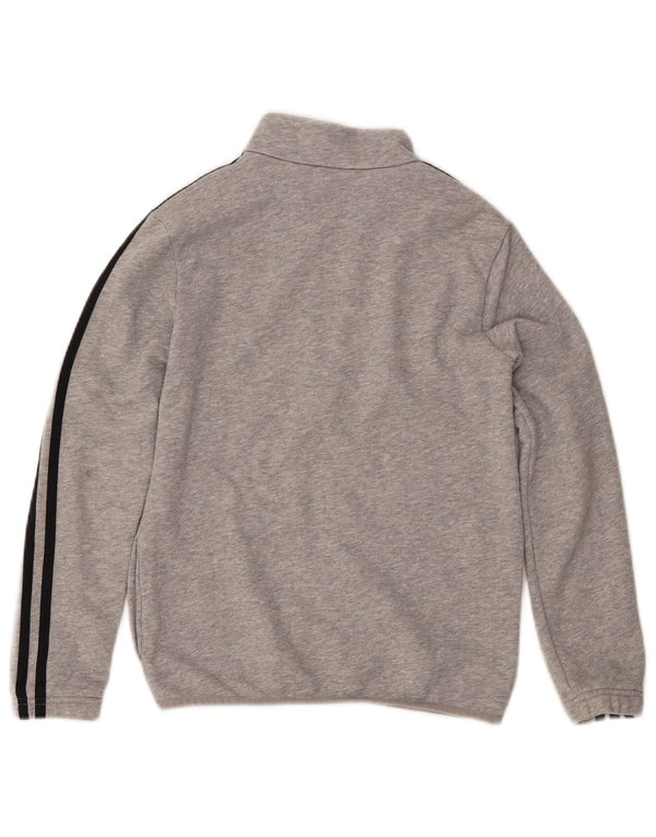 ADIDAS Boys Primegreen træningsdragt topjakke 9-10 år Grå bomuld