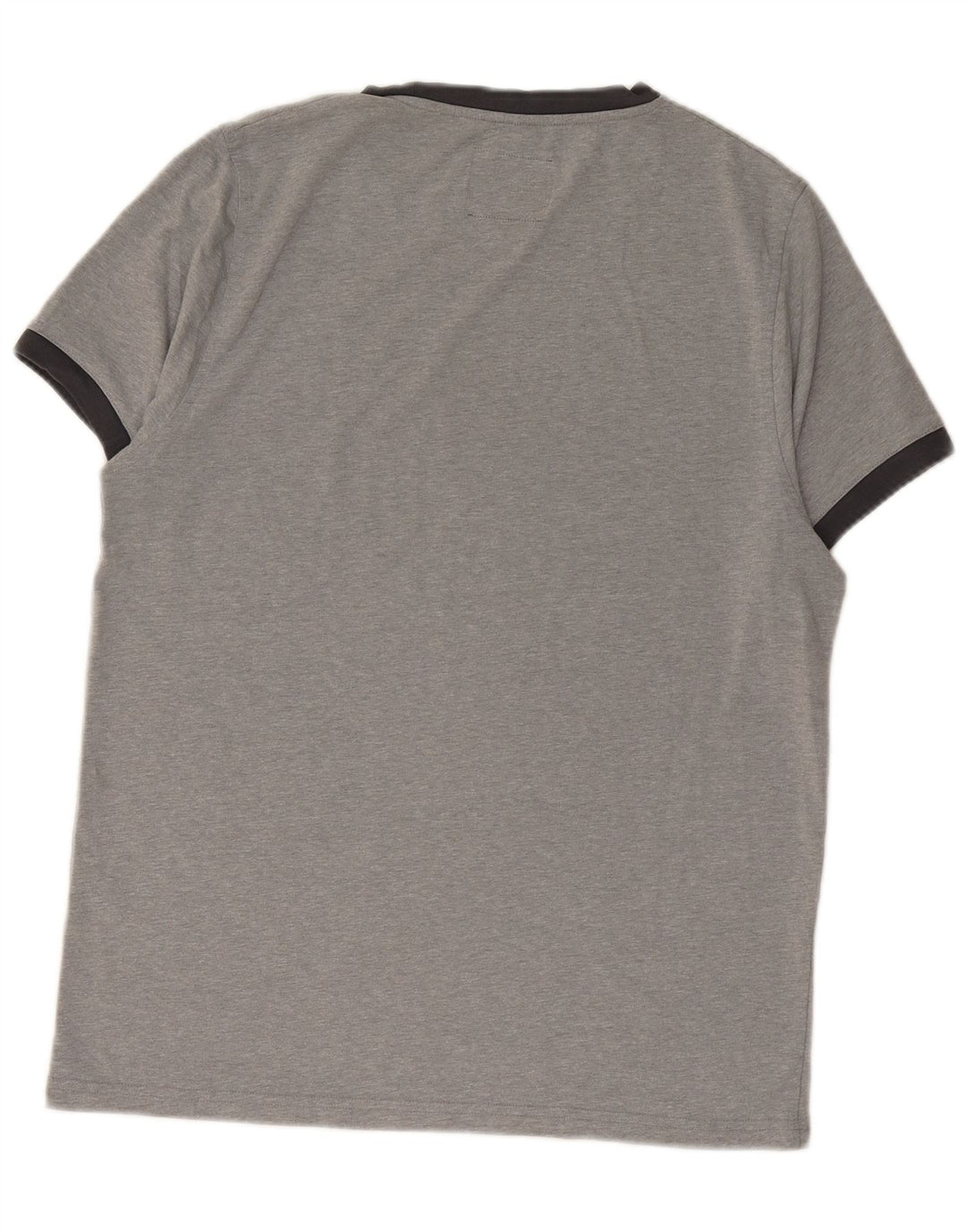 MUSTO Herre grafisk T-shirt Top Medium Grey Flecked