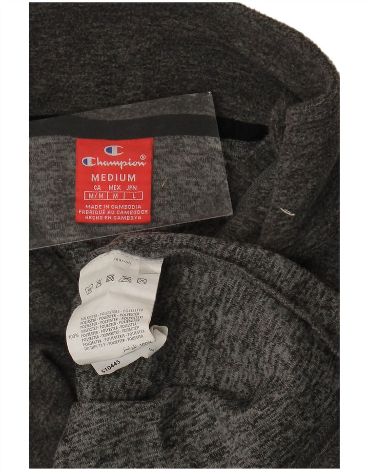 CHAMPION Fleecetrøje til mænd med lynlåshals mellemgrå flækket polyester