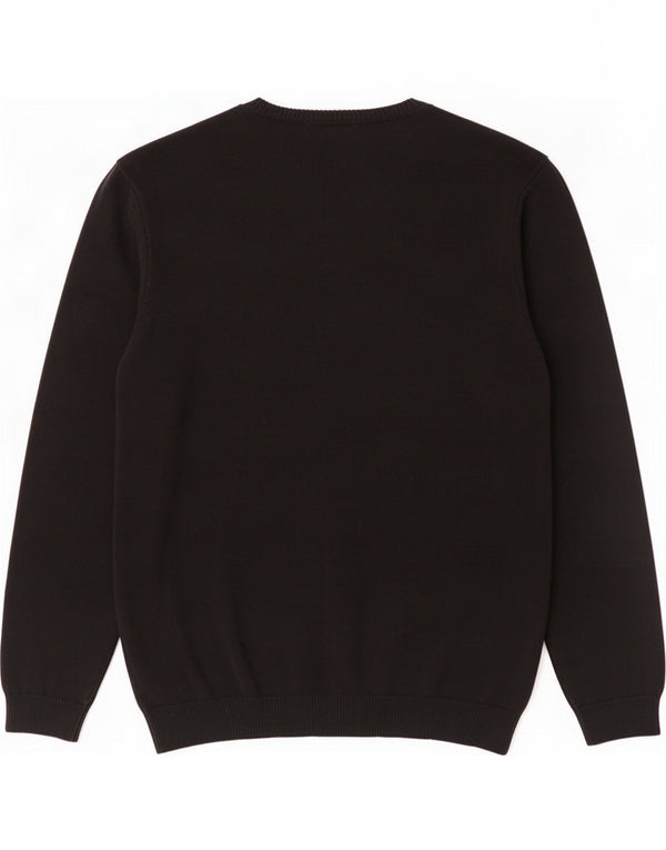 Hugo Boss Dame Regular Fit V-hals sweater XL sort bomuld