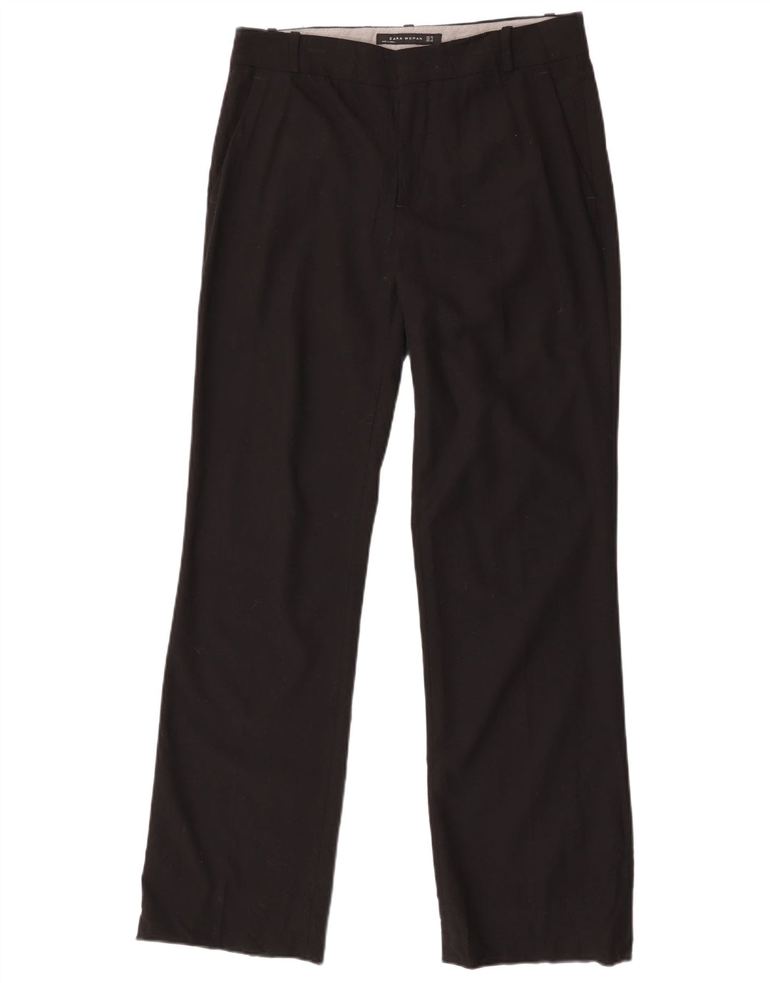 Zara Lige Chinobukser til kvinder EU 38 Small W28 L31 Sort Polyester