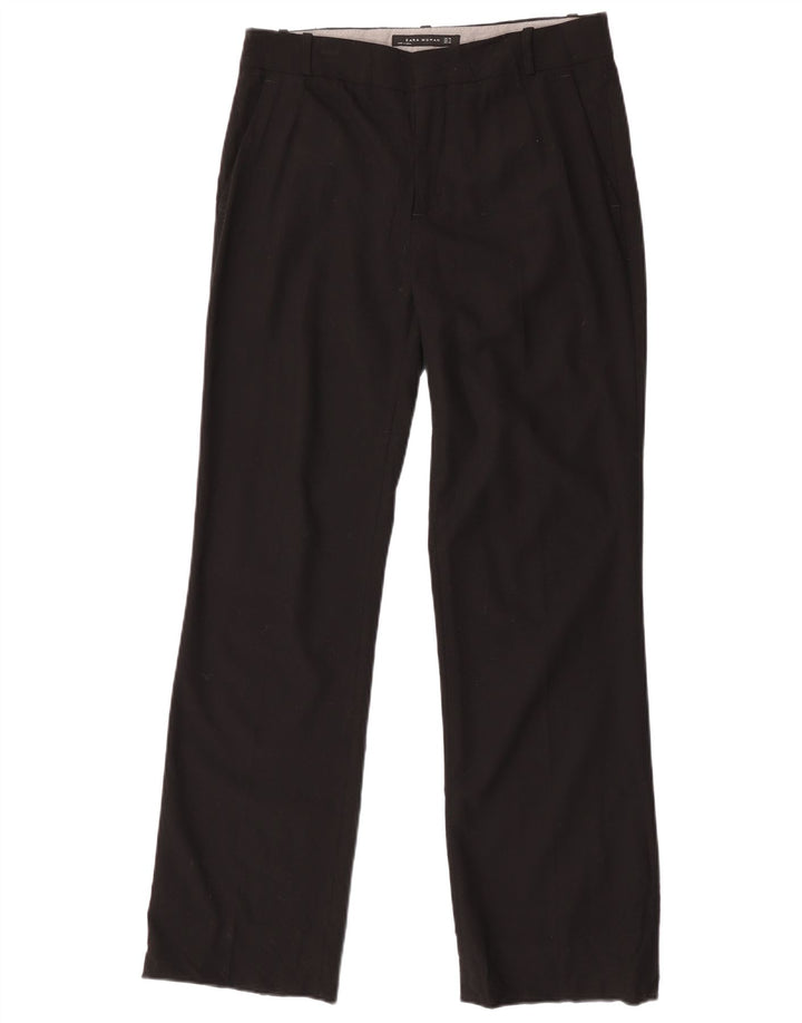 Zara Lige Chinobukser til kvinder EU 38 Small W28 L31 Sort Polyester