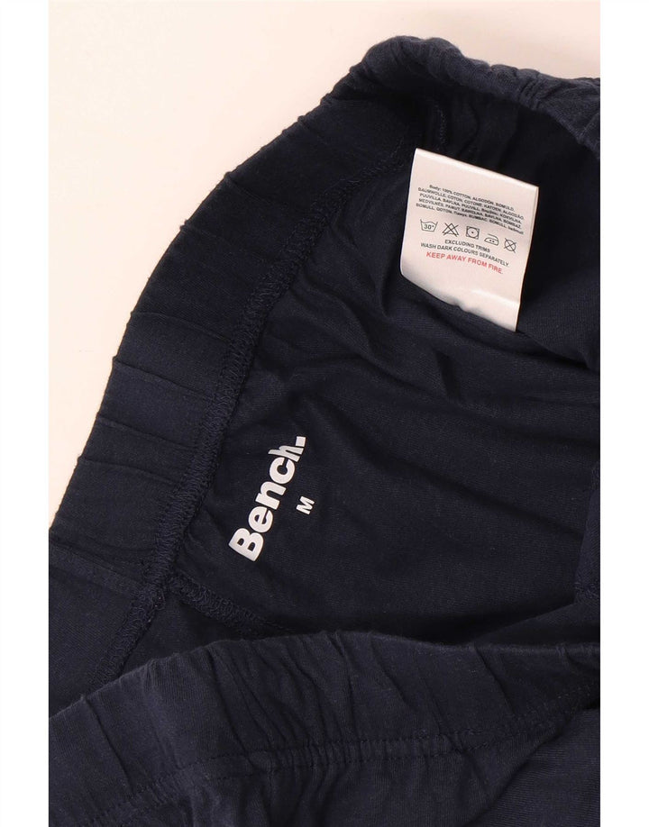 Bænk Herre grafiske sportsshorts Medium marineblå bomuld