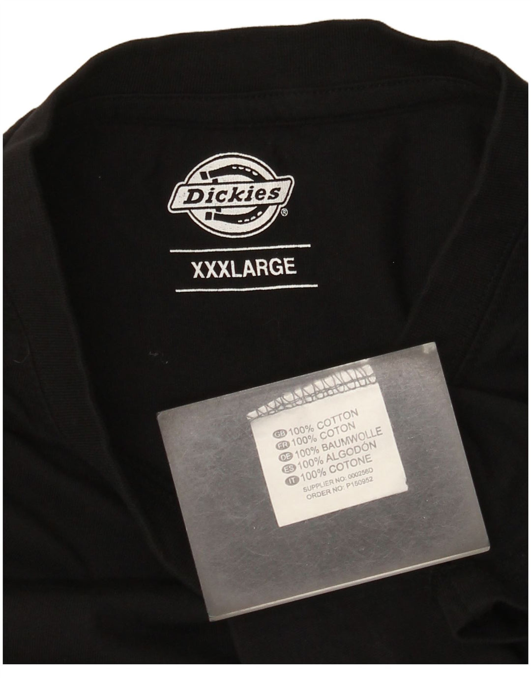 Dickies Herre T-Shirt Top 3XL Sort Bomuld