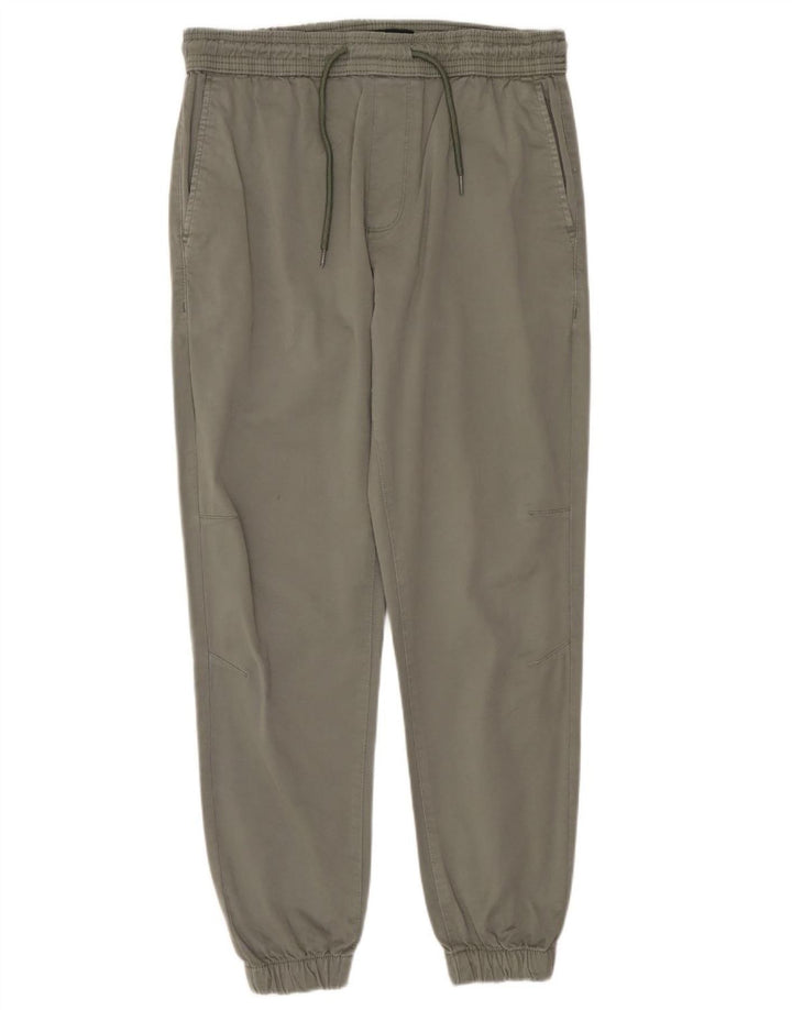 ZARA Joggers til mænd Casual Bukser Medium W30 L27 Khaki Bomuld